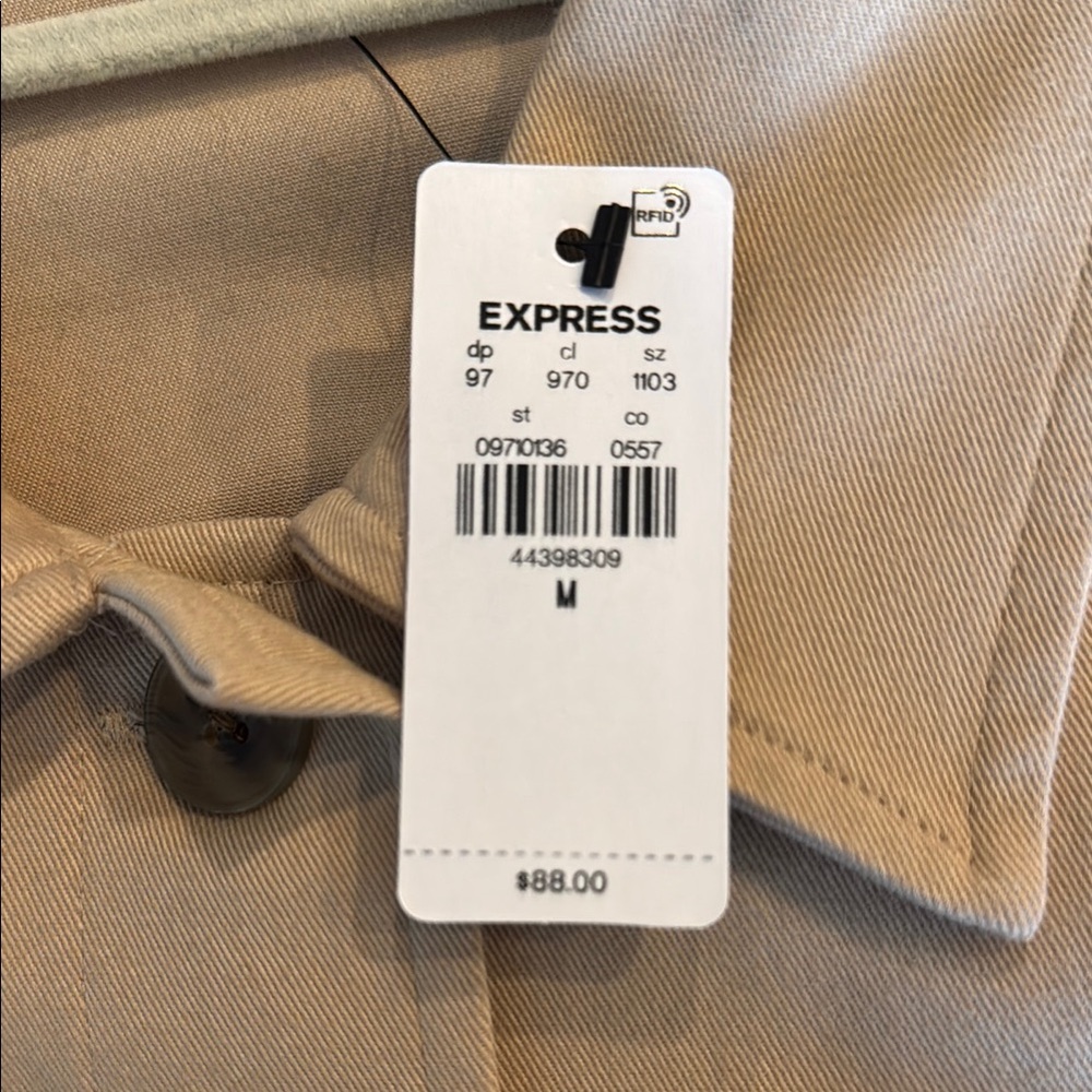 Express Women's Tan Twill Jacket - Picture 4 of 5